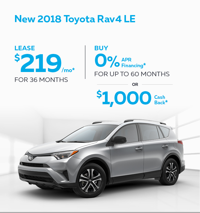 New 2018 Toyota Rav4 LE