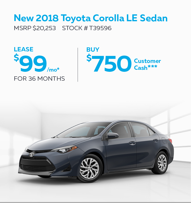 New 2018 Toyota Corolla LE Sedan