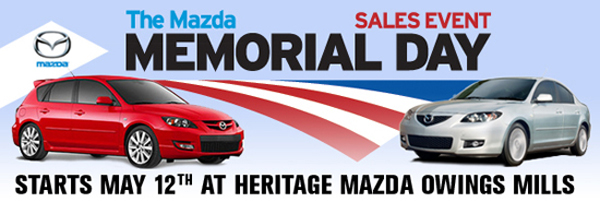 Mazda Memorial Day Sales Event.