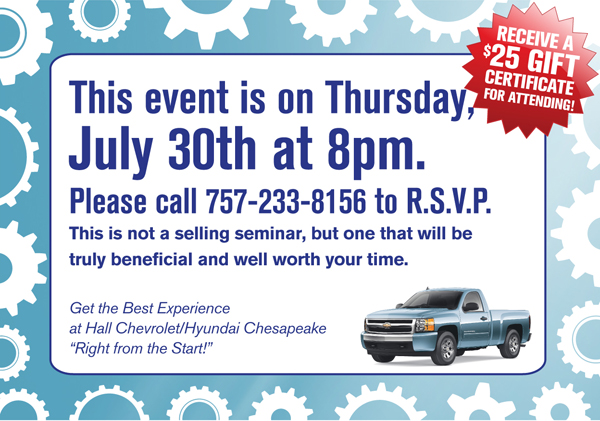 This event is on Thursday, July 30th at 8pm. Please call 757-233-8156 to R.S.V.P.