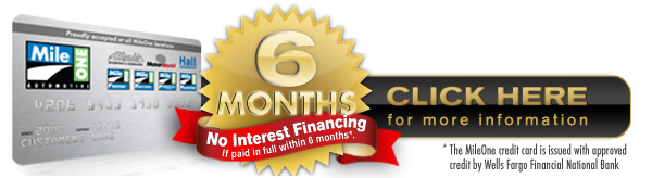 6 Month No Interest Financing!