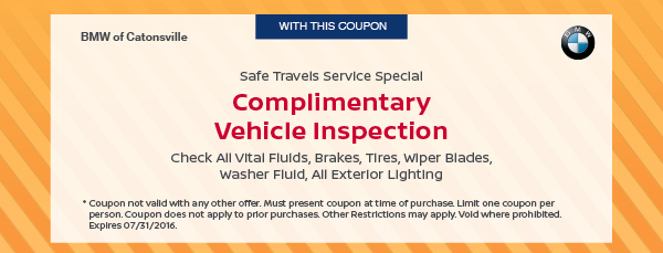 Complimentary Vehicle Inspection