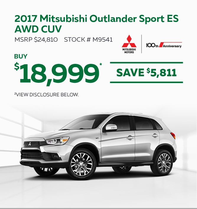 2017 Mitsubishi Outlander Sport ES AWD CUV 