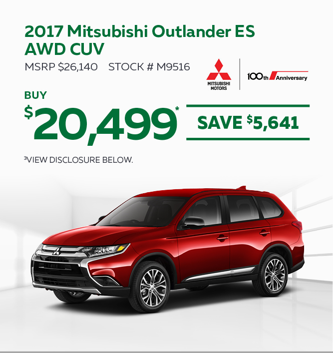 2017 Mitsubishi Outlander ES AWD CUV 