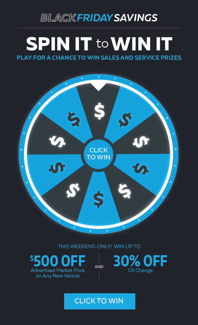 Black Friday Savings - Spin It to Win It