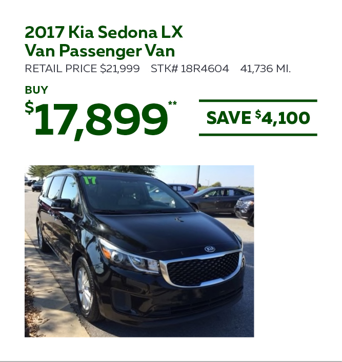 2017 Kia Sedona LX Van Passenger Van