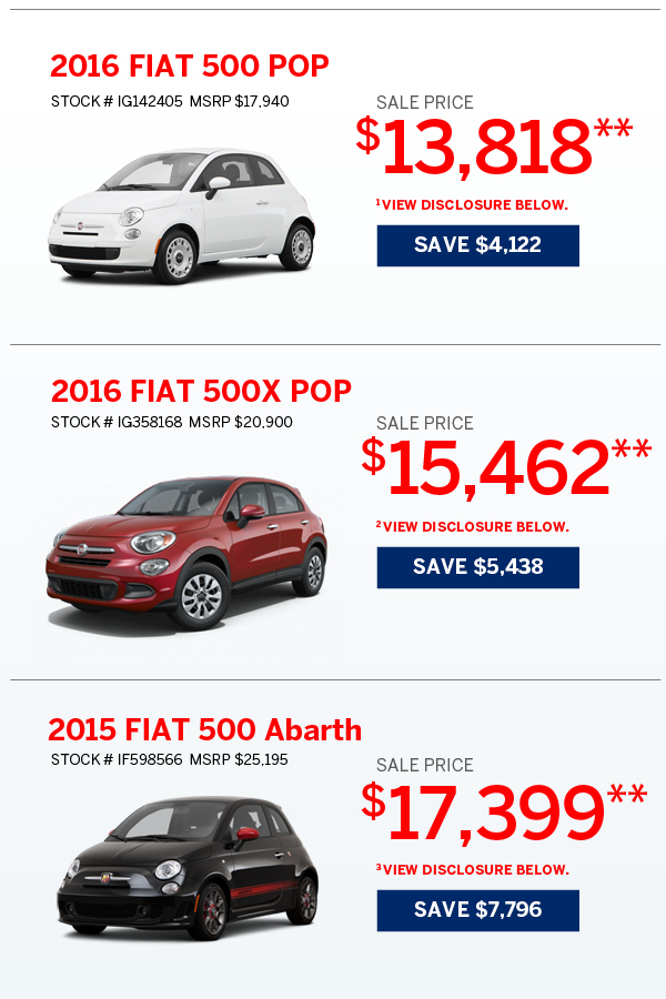 Great offers on new cars!