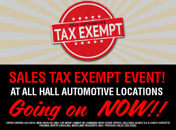 Hall Automotive Tax Free Event