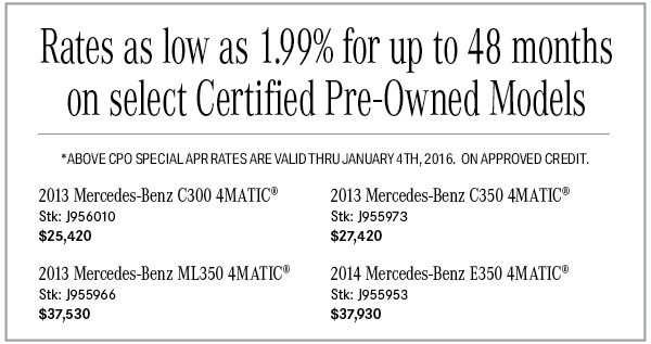 3.49% financing up to 72 months on select Certified Pre-Owned Models