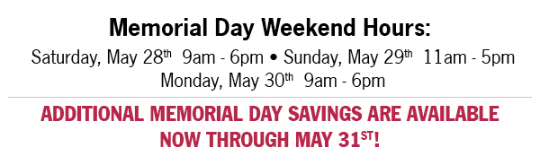 Additional Memorial Day Savings