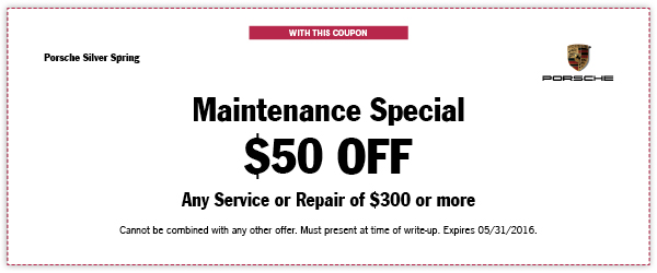 Maintenance Special $50 Off