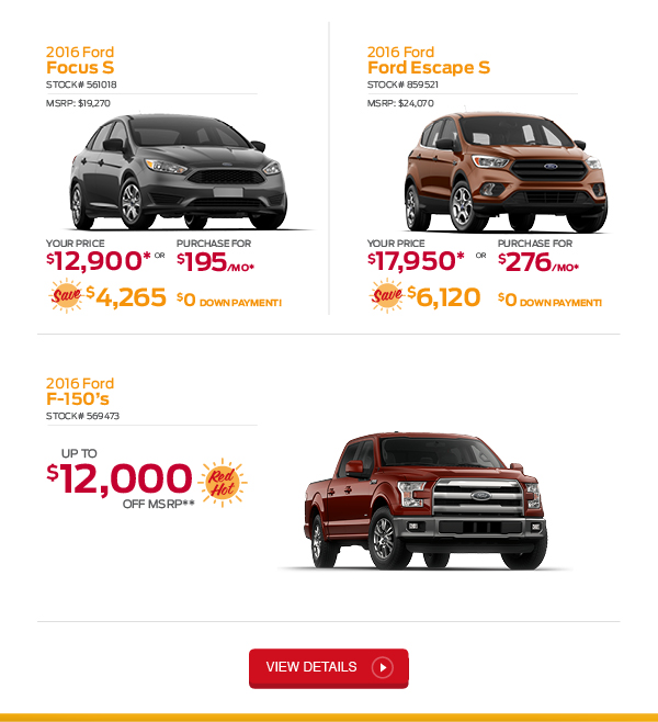 Check out these great offers on new cars!