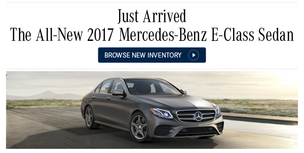 The All-New 2017 Mercedes-Benz E-Class Sedan