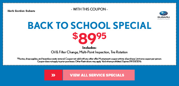 Back To School Special