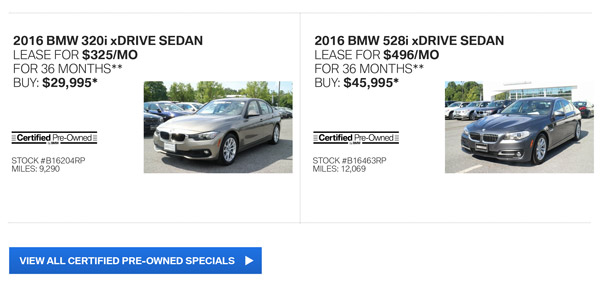 Great offers on Certified Pre-Owned cars!
