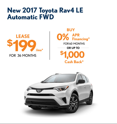 New 2017 Toyota Rav4 LE Automatic FWD