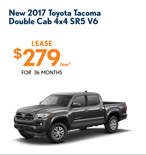 New 2017 Toyota Tacoma Double Cab 4x4 SR5 V6