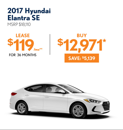 2017 Hyundai Elantra SE	
