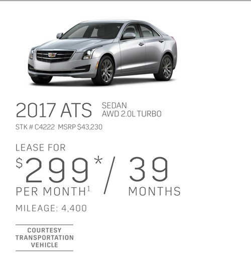 2017 Cadillack ATS AWD 2.0T