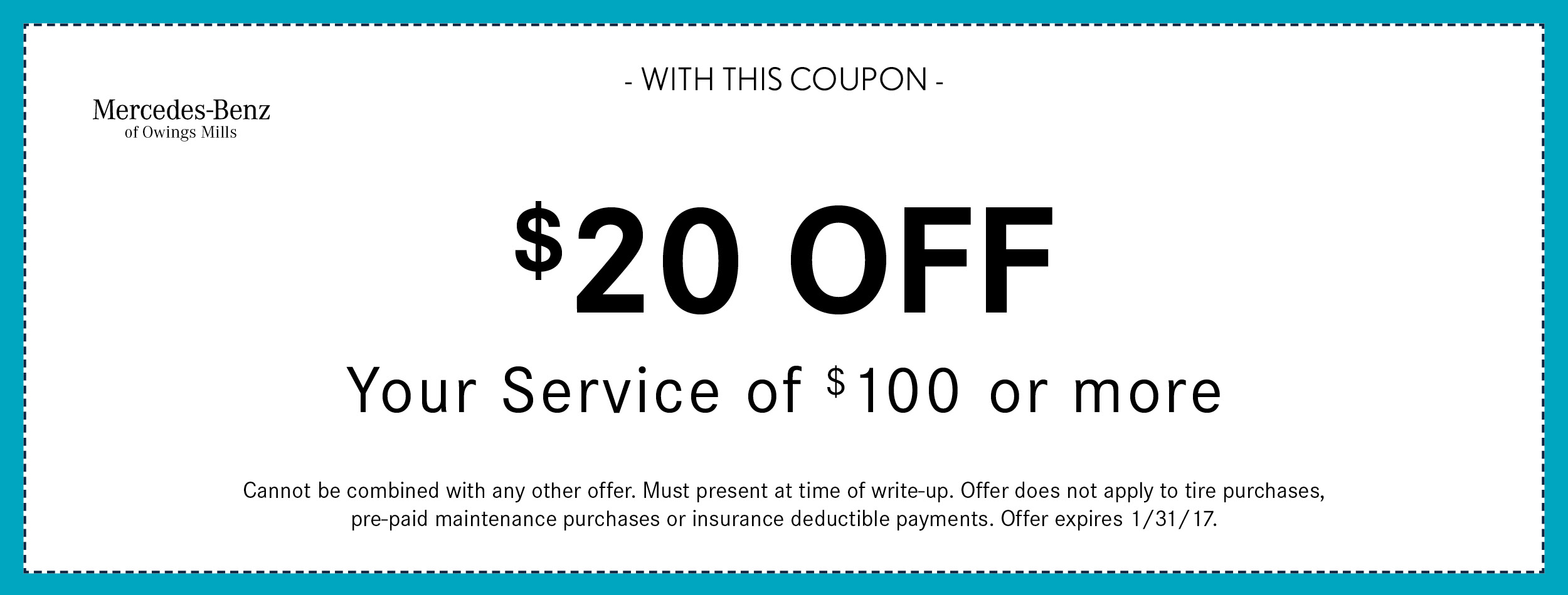 $20 OFF Your Service