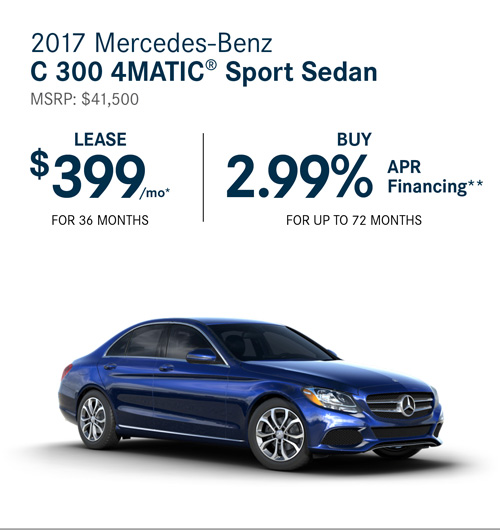 2017 Mercedes-Benz C 300 4MATIC® Sport Sedan