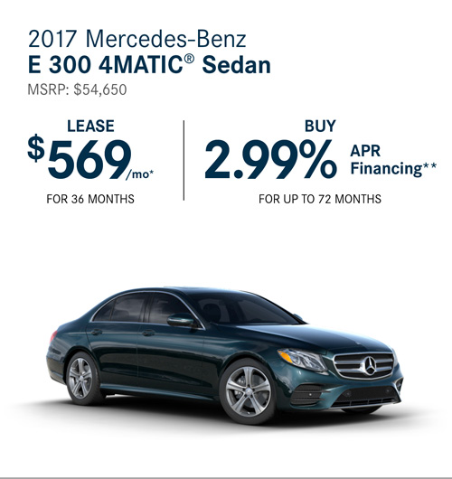 2017 Mercedes-Benz E 300 4MATIC® Sedan