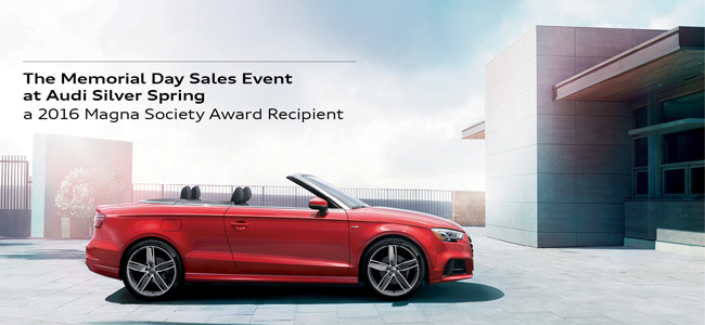 The Memorial Day Sales Event at Audi Silver Spring