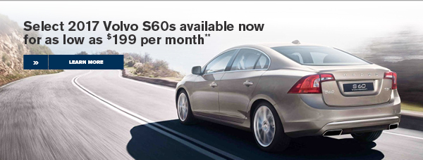 Select 2017 Volvo S60s Available Now