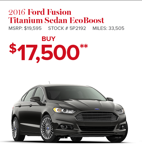 2016 Ford Fusion Titanium Sedan EcoBoost