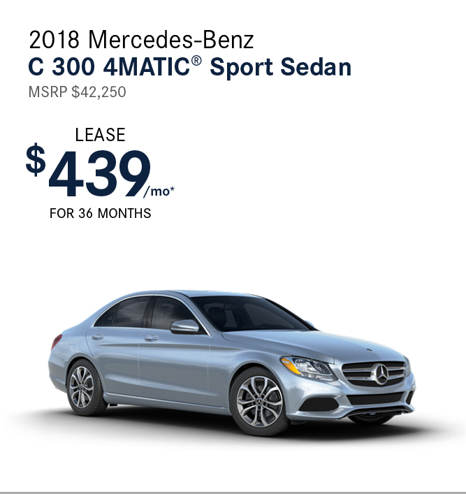 2018 Mercedes-Benz C 300 4MATIC®  Sport Sedan