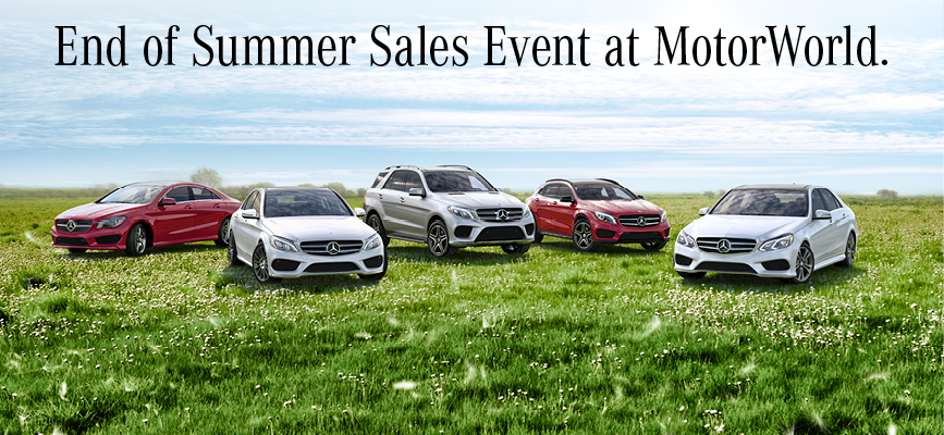 End of Summer Sales Event at MotorWorld