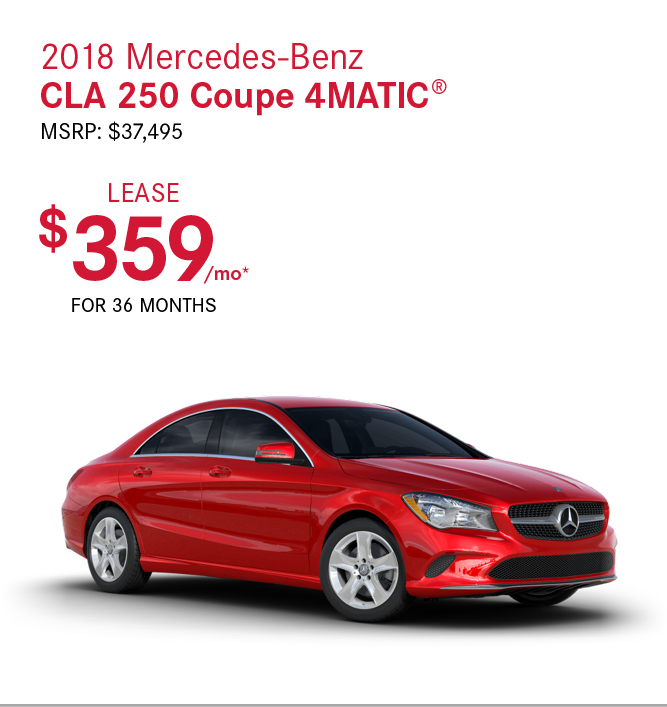 2018 Mercedes-Benz CLA 250 Coupe 4MATIC®