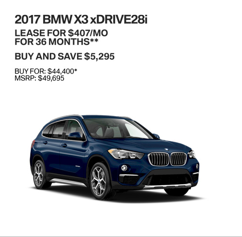 2017 BMW X3 xDRIVE28i