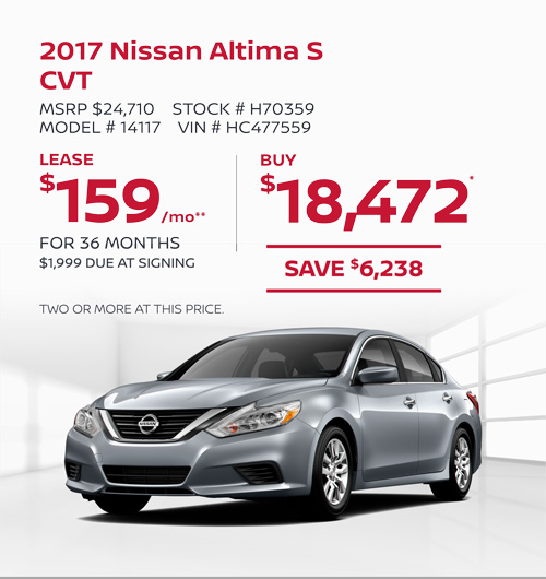 2017 Nissan Altima S CVT