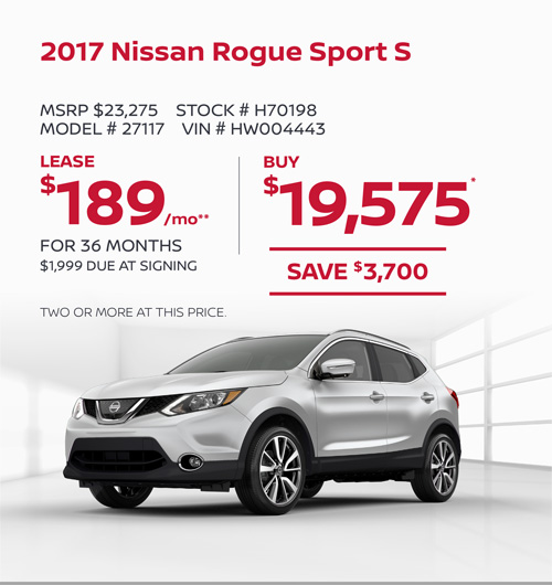 2017 Nissan Rogue Sport S