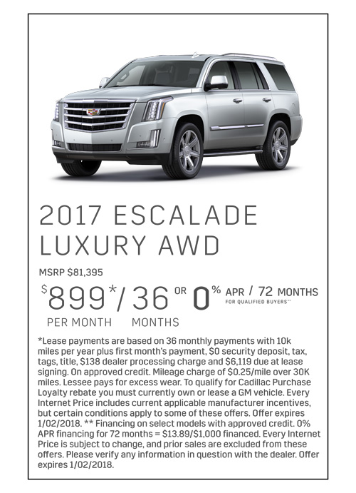 2017 Escalade Luxury AWD