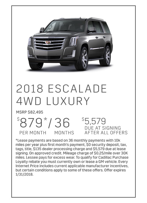 2018 Escalade 4WD Luxury