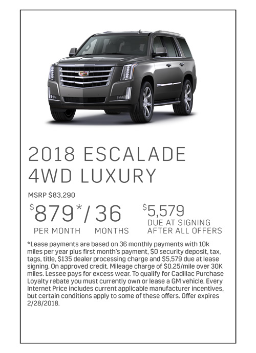 2018 CADILLAC Escalade 4WD Luxury 