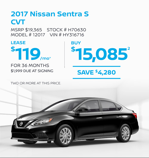 2017 Nissan Sentra S CVT