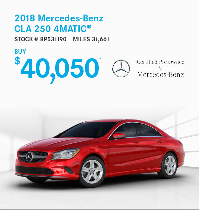 2018 Mercedes-Benz CLA 250 4MATIC®