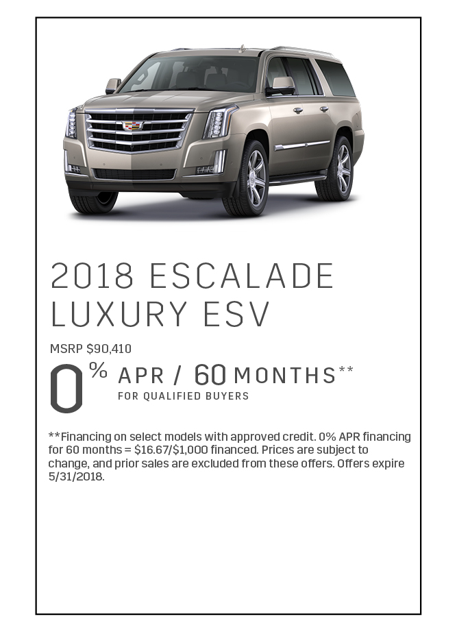 2018 CADILLAC Escalade Luxury ESV