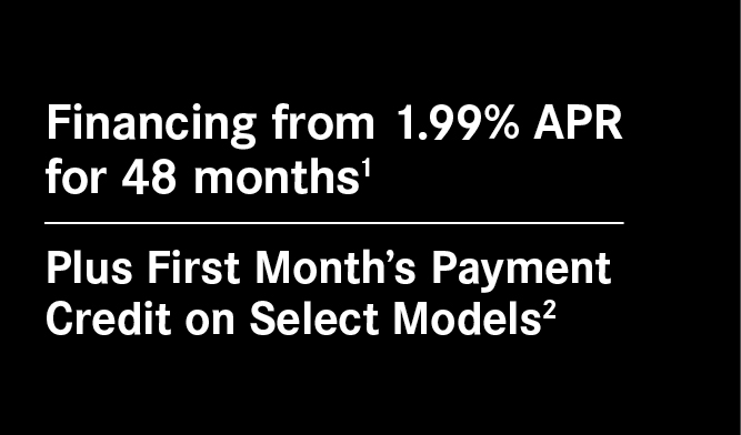 Financing from 1.99% APR