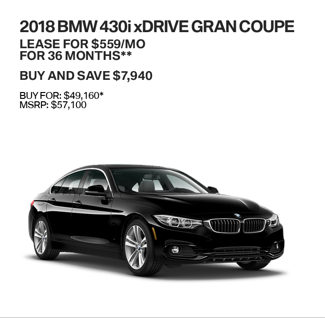 2018 BMW 430i xDRIVE GRAN COUPE