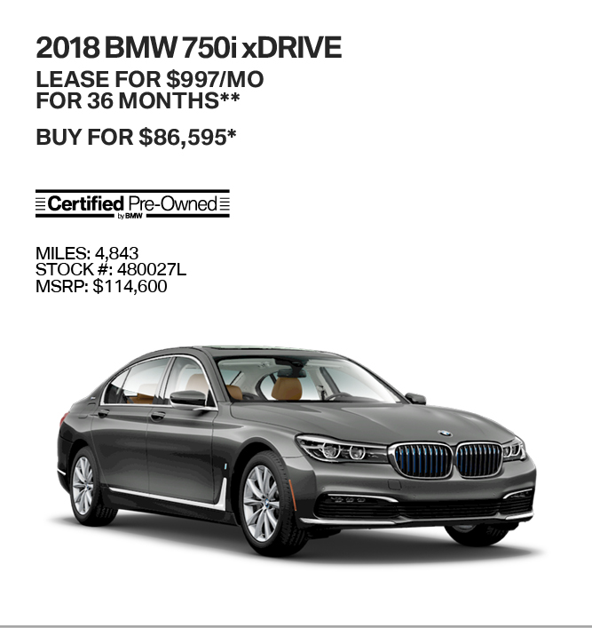 2018 BMW 750i xDRIVE