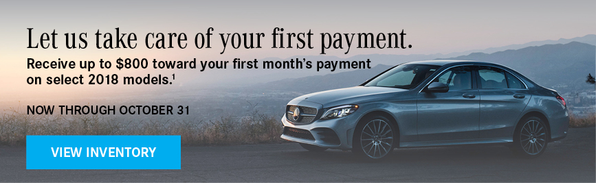Let us take care of your first payement.