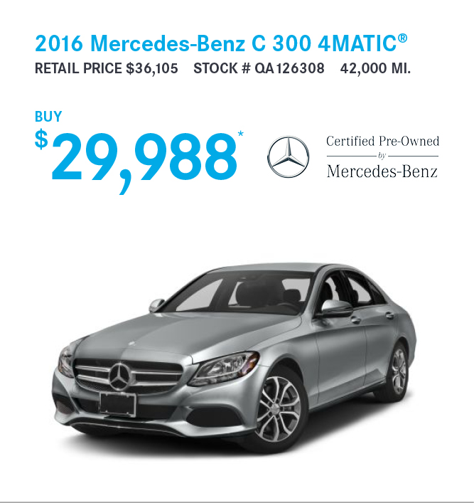 2016 Mercedes-Benz C 300 4MATIC®