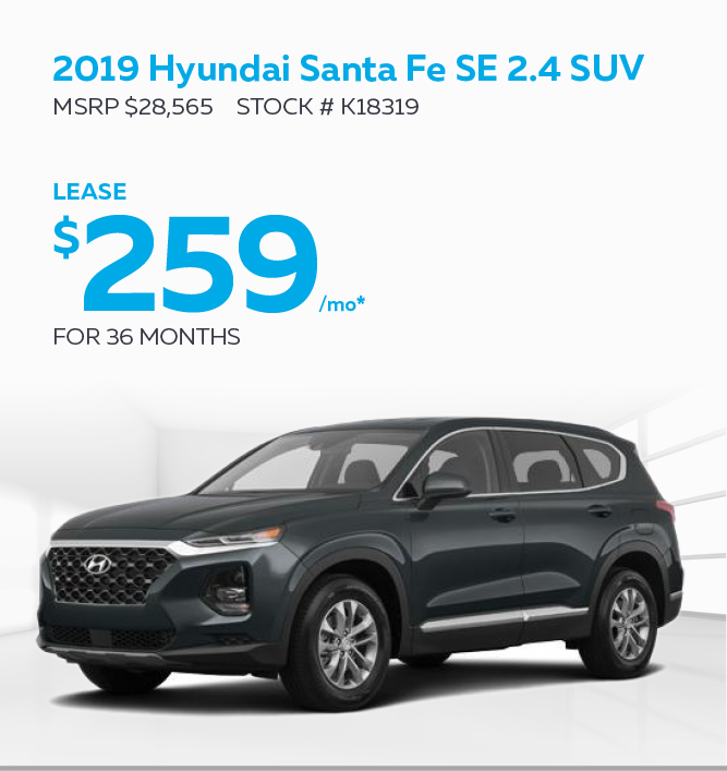 2019 Hyundai Santa Fe SE 2.4 SUV 
