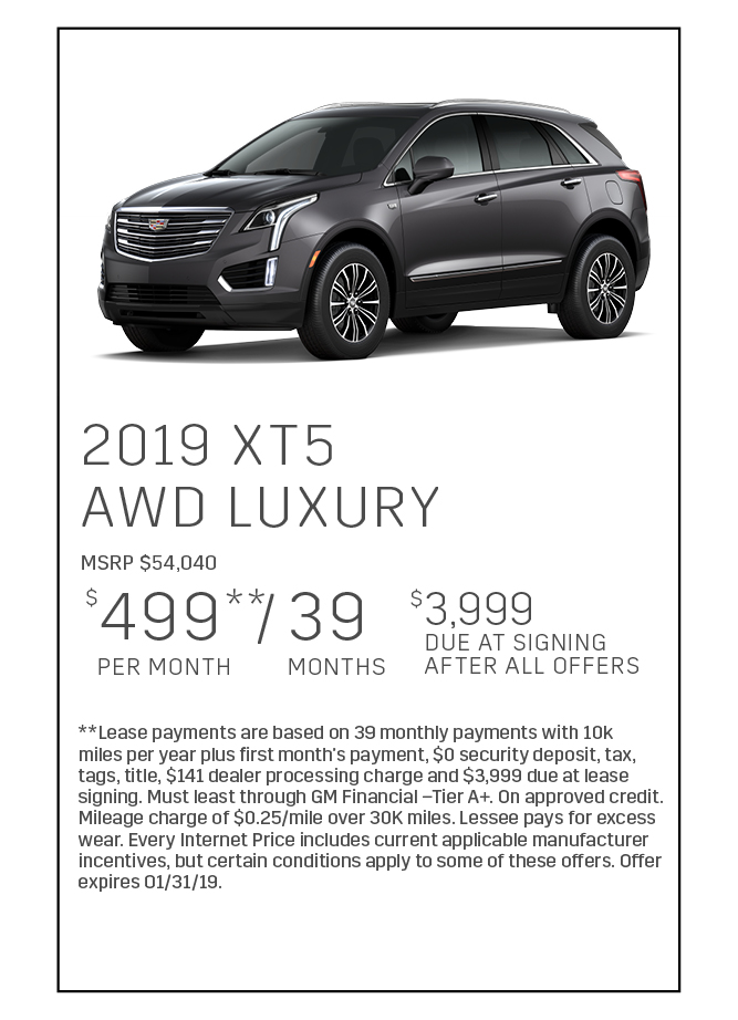 2019 CADILLAC XT5 AWD Luxury