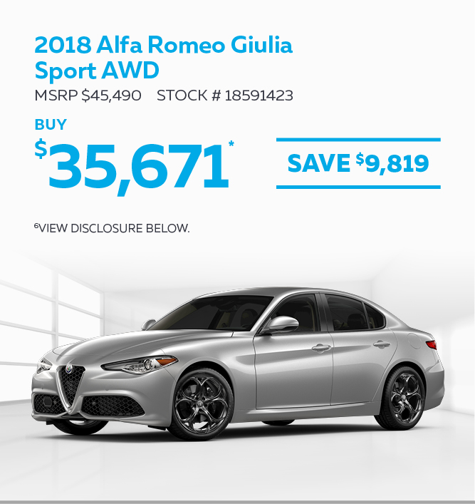 2018 Alfa Romeo Giulia Sport AWD 