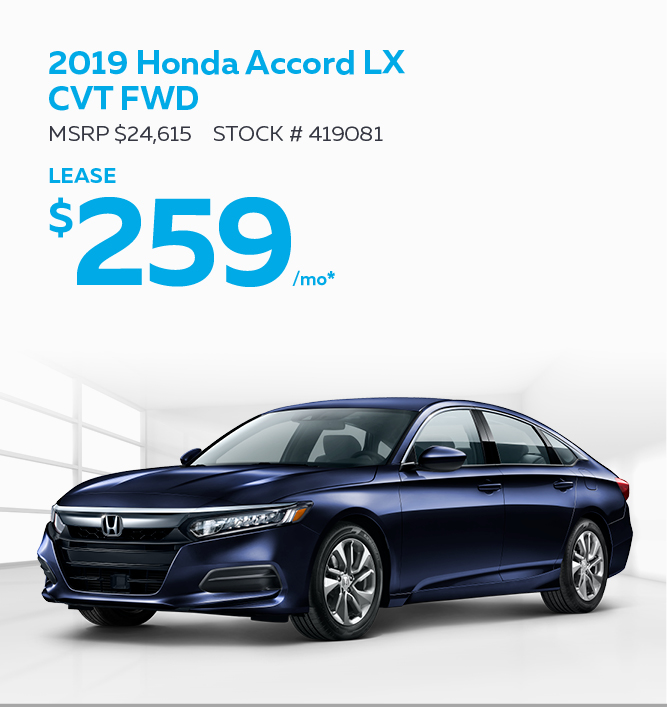 2019 Honda Accord LX
CVT FWD
